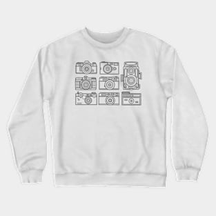 Line Art Classic Camera Crewneck Sweatshirt